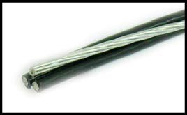 250' Conch 2-2-2 Aluminum ACSR Wire Triplex Overhead Service Drop Cable 