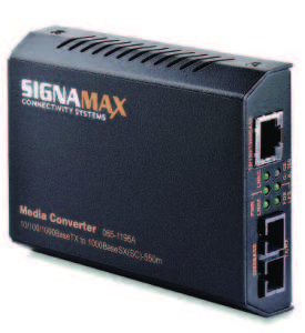 Signamax 10/100/1000BaseT/TX to 100/1000BaseSX/LX Media Converters Converter