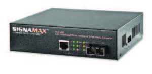 10/100BaseT/TX to 100BaseFX PoE Media Converter Converters