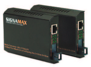 Single Fiber WDM Media Converters 10/100BaseT/TX to 100BaseFX Built-In 10/100BaseT/TX Switch Doubles the Capacity of Fiber Optic Networks