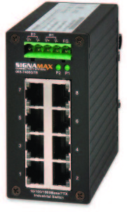 Unmanaged Compact Industrial Ethernet Switch 8 Port Signmax