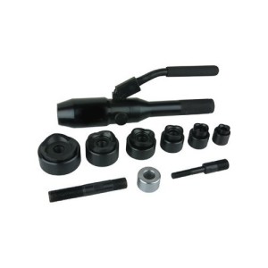 Hole Punch Kit - Hydraulic -Hole Punch Kit - 6.6 Ton Hydraulic Tool & Punch/Die Sets for Cutting Holes up to 2" Diameter