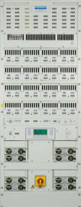 Eddystone Broadcast S7605C Compact FM transmitter is an evolution of the highly modular architecture for which Eddystone Broadcast transmitters are legendary. The use of new higher efficiency 300W hot-pluggable Power Amplifier modules means that removal of amplifiers can be carried out with minimal reduction in output power. The design additionally features hot-pluggable switched mode power supplies which also provide ease of servicing. Both PA and SMPSU modules are common to the entire 7600 range from 500W to 20kW, resulting in greatly reduced spares holding costs for networks and groups.