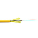 Singlemode Armored Plenum 2 Core Duplex Armored Plenum Fiber Optic Wire Cable Small Size