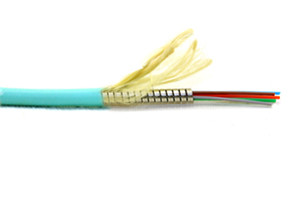 Multimode Multi-Mode 6 Core 900um OM3 Armored Plenum Fiber Optic Wire Cable